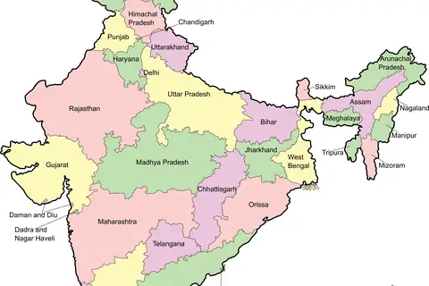Map: India Map