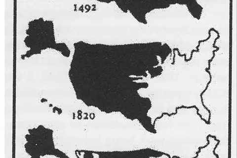 Map: Indigenous Land Within the United States 1492-1977