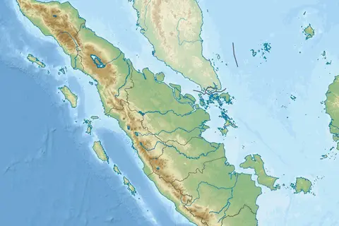 Map: Indonesia Sumatra Relief Location Map