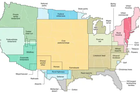 Map: infographics