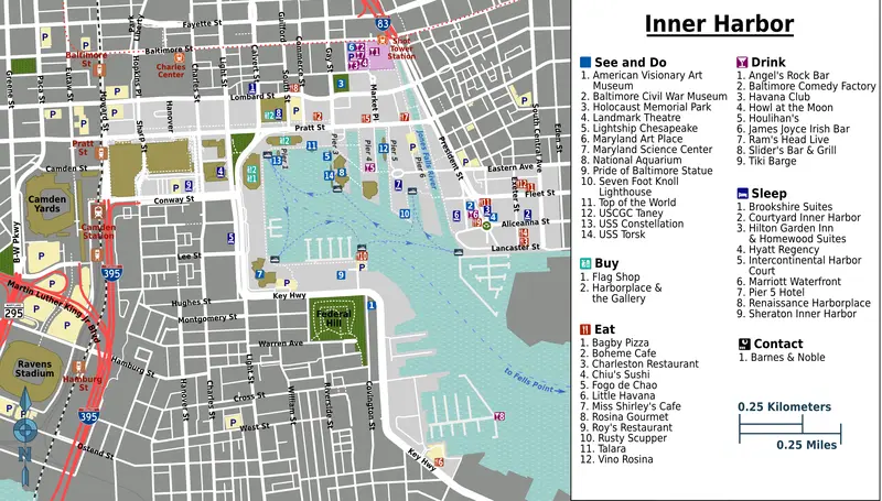 Map: Inner Harbor Map