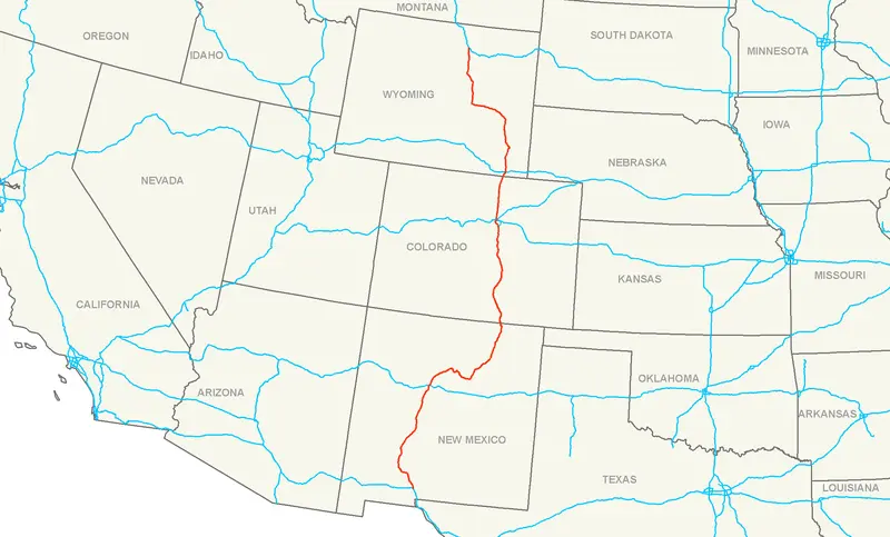 Map: Interstate 25 Map