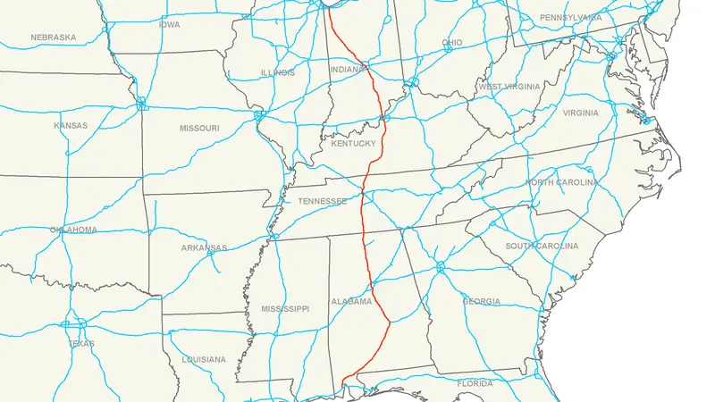 Map: Interstate 65 Map