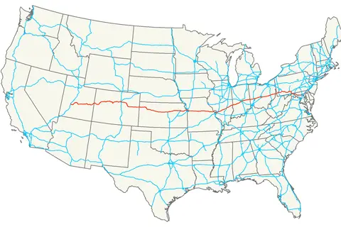 Map: Interstate 70 Map