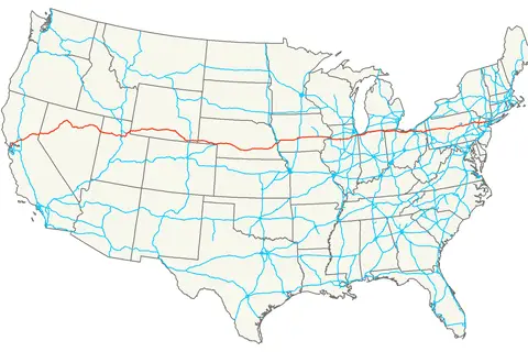 Map: Interstate 80 Map