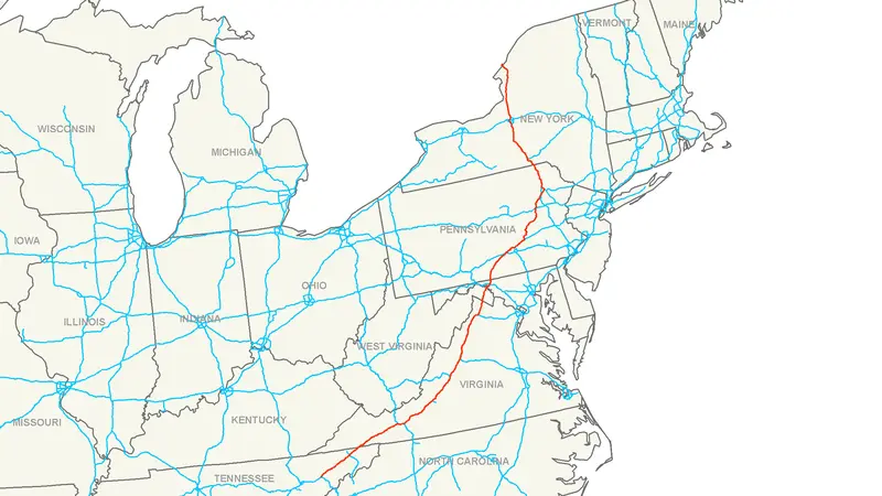 Map: Interstate 81 Map