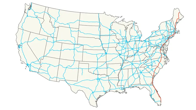 Map: Interstate 95 Map