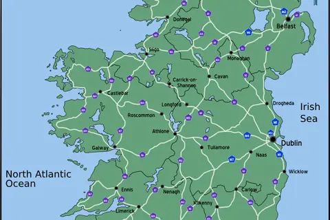 Map: Ireland Road Map