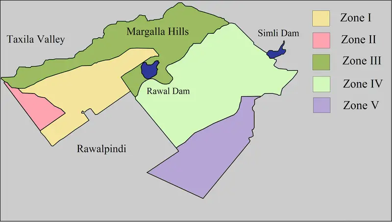 Map: Islamabad Zone Map