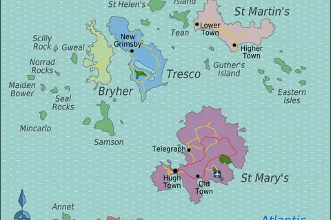 Map: Isles of Scilly Map