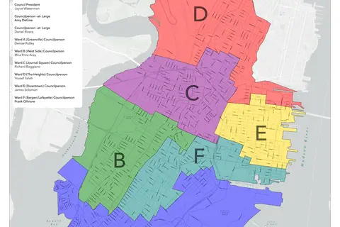 Map: Jersey City Ward Map