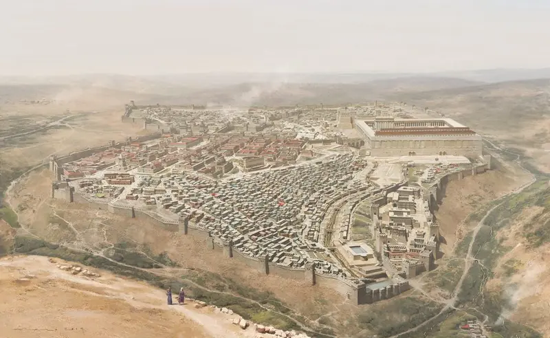 Map: Jerusalem in the ancient times