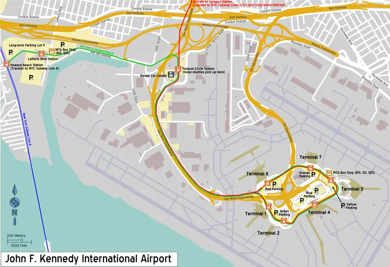 Map: Jfk Airport Terminal Map