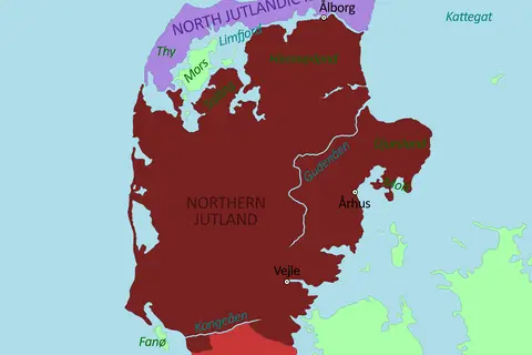 Map: Jutland Peninsula Map