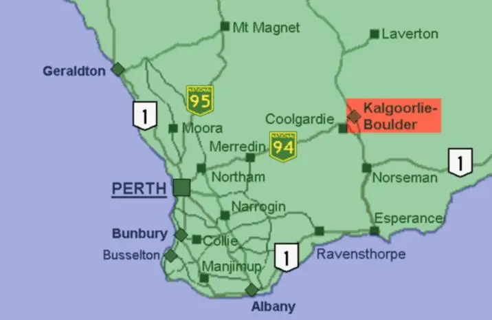 Map: Kalgoorlie Map