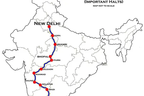 Map: Karnataka Express Sbc Ndls Route Map