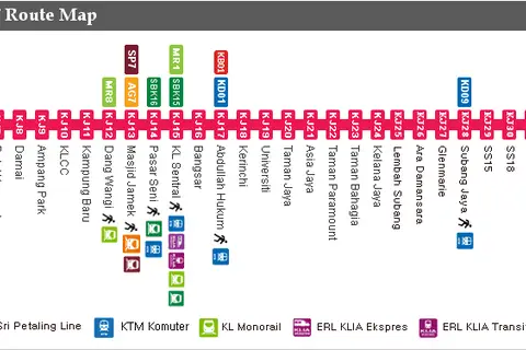 Map: Kelana Jaya Line Lrt Route Map