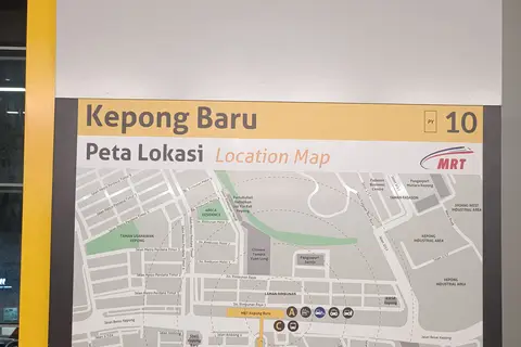 Map: Kepong Baru Mrt Station Location Map 220616