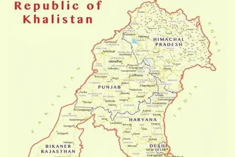 Map: Khalistan Map