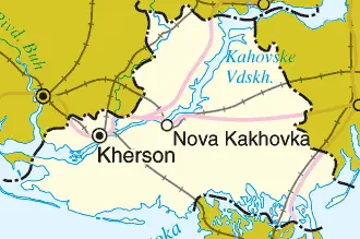 Map: Kherson Oblast Detail Map
