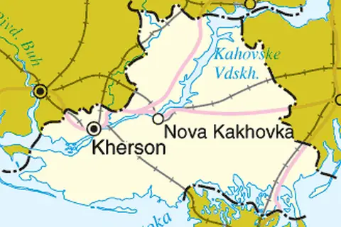 Map: Kherson Oblast Detail Map