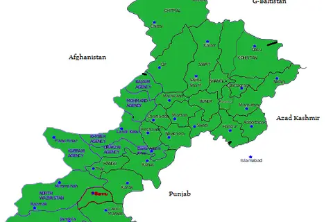 Map: Khyber Pakhtunkhwa Kpk Map