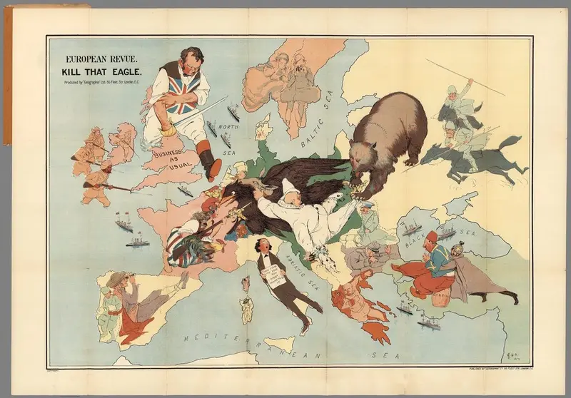 Map: Kill That Eagle – WWI Map (1914)