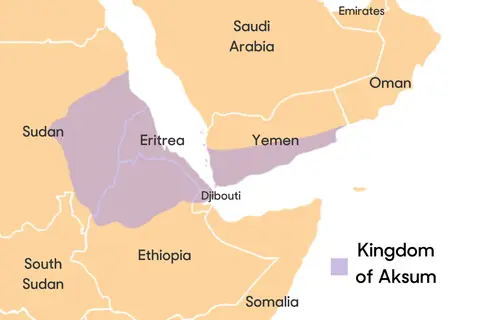 Map: Kingdom of Aksum Map
