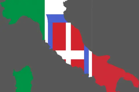 Map: Kingdom of Italy Flag Map