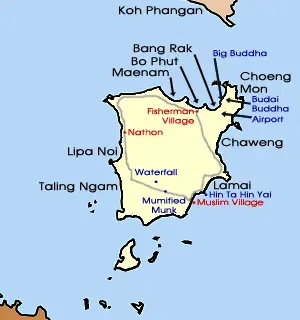 Map: Koh Samui Map