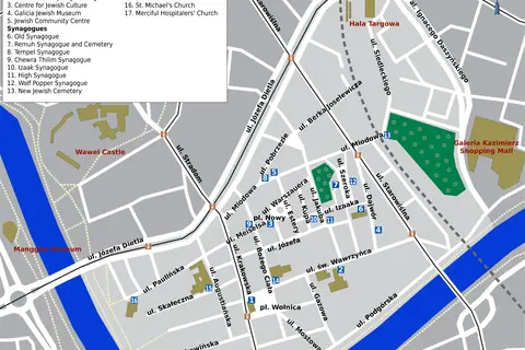 Map: Krakow Kazimierz Map