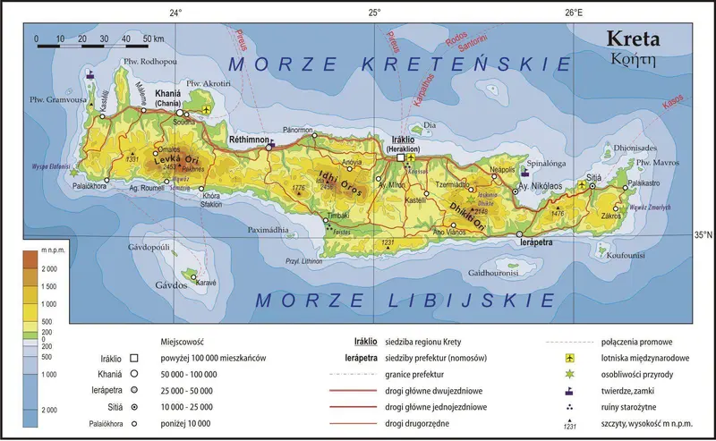 Map: Kretamapa Fizyczna