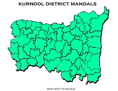 Map: Kurnool District Mandals Outline Map