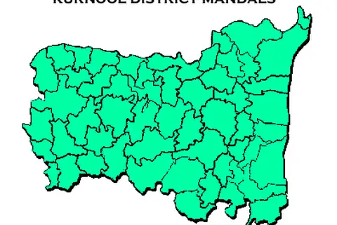Map: Kurnool District Mandals Outline Map