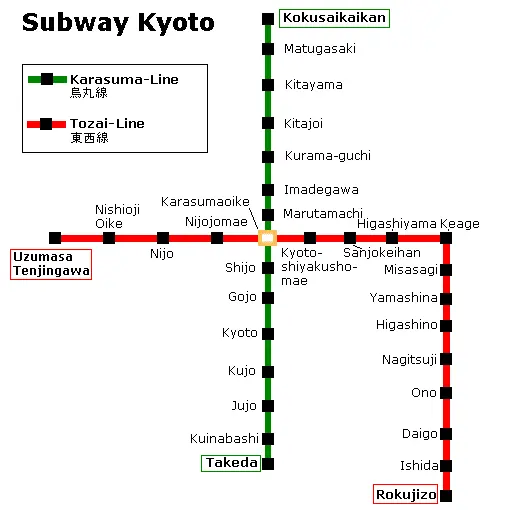 Map: Kyoto Metro Map