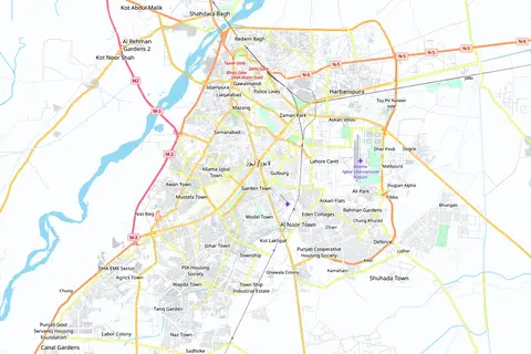 Map: Lahore Map