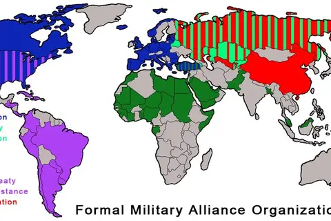 Map: Largest Military Alliance Organizations