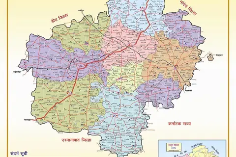 Map: Latur District Political Map