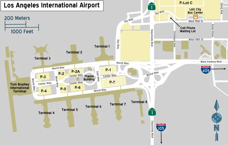 Map: Lax Airport Terminal Map