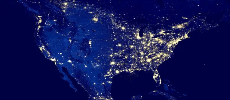 Map: Light Pollution Us Map