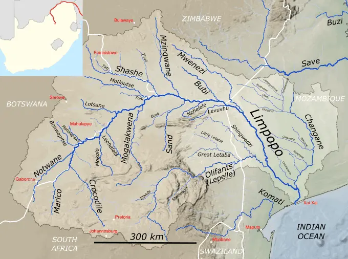 Map: Limpopo River Basin Map
