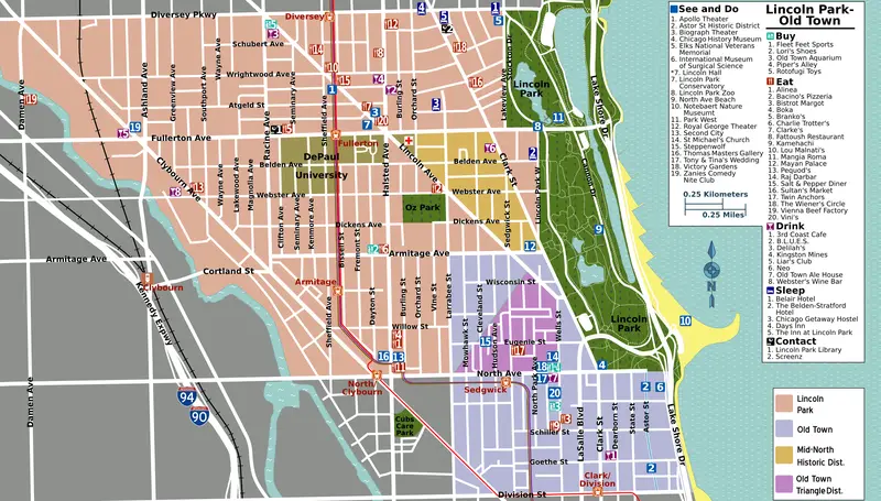 Map: Lincoln Park Map