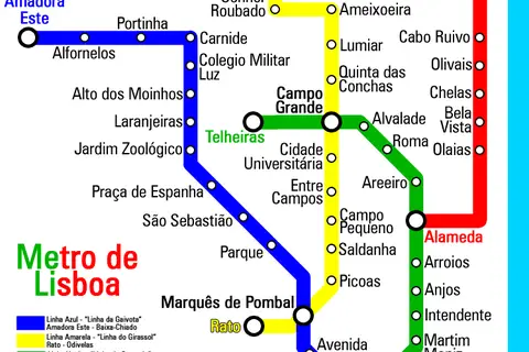 Map: Lisboametro Map