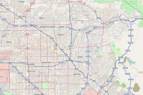 Map: Location Map Anaheim