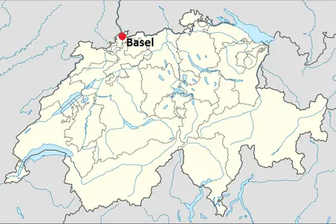 Map: Location Map Basel