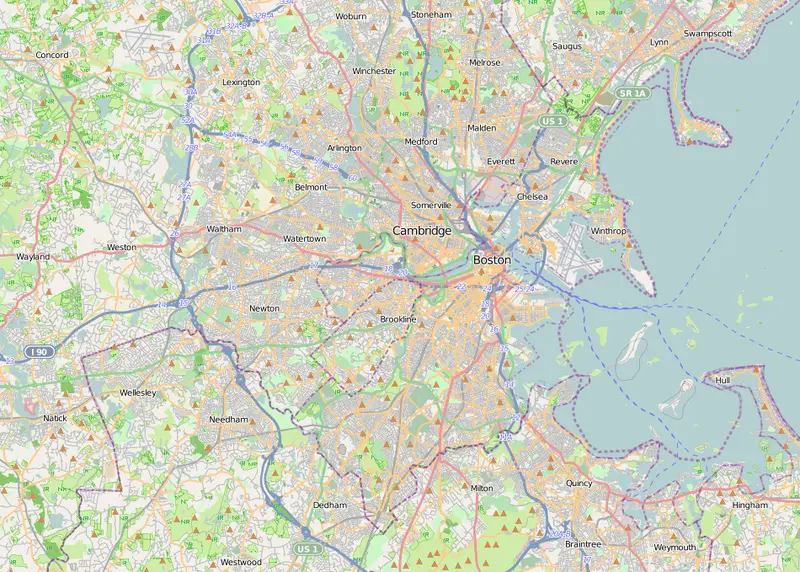 Map: Location Map Boston Metropolitan Area