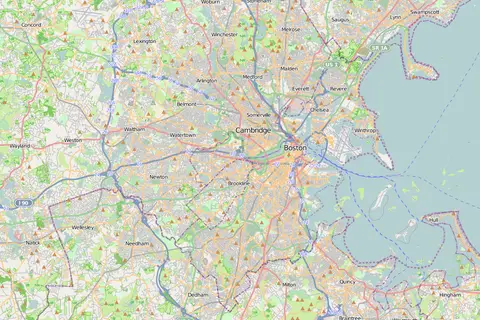 Map: Location Map Boston Metropolitan Area