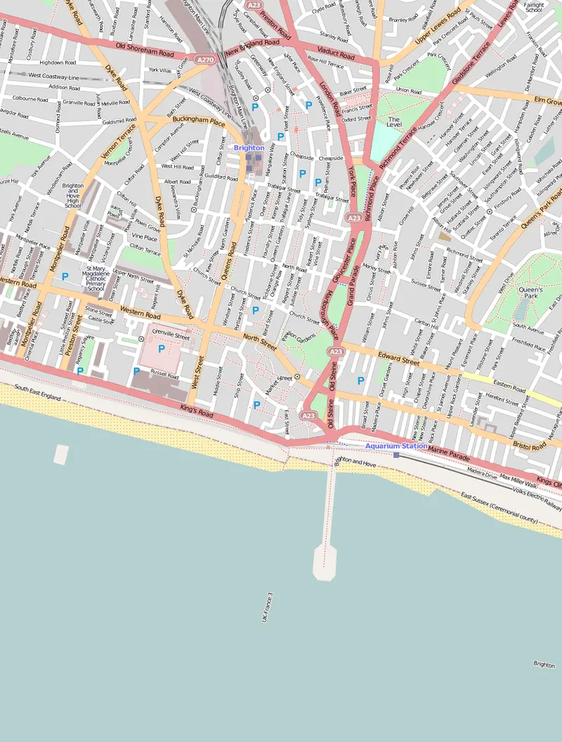 Map: Location Map Brighton Central