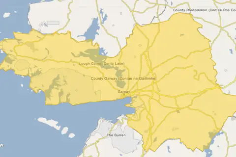 Map: Location Map Ireland County Galway