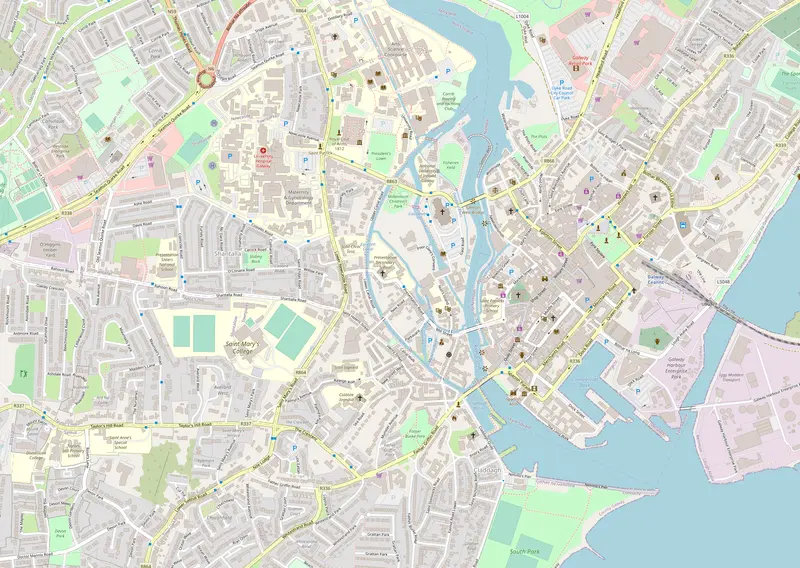 Map: Location Map Ireland Galway